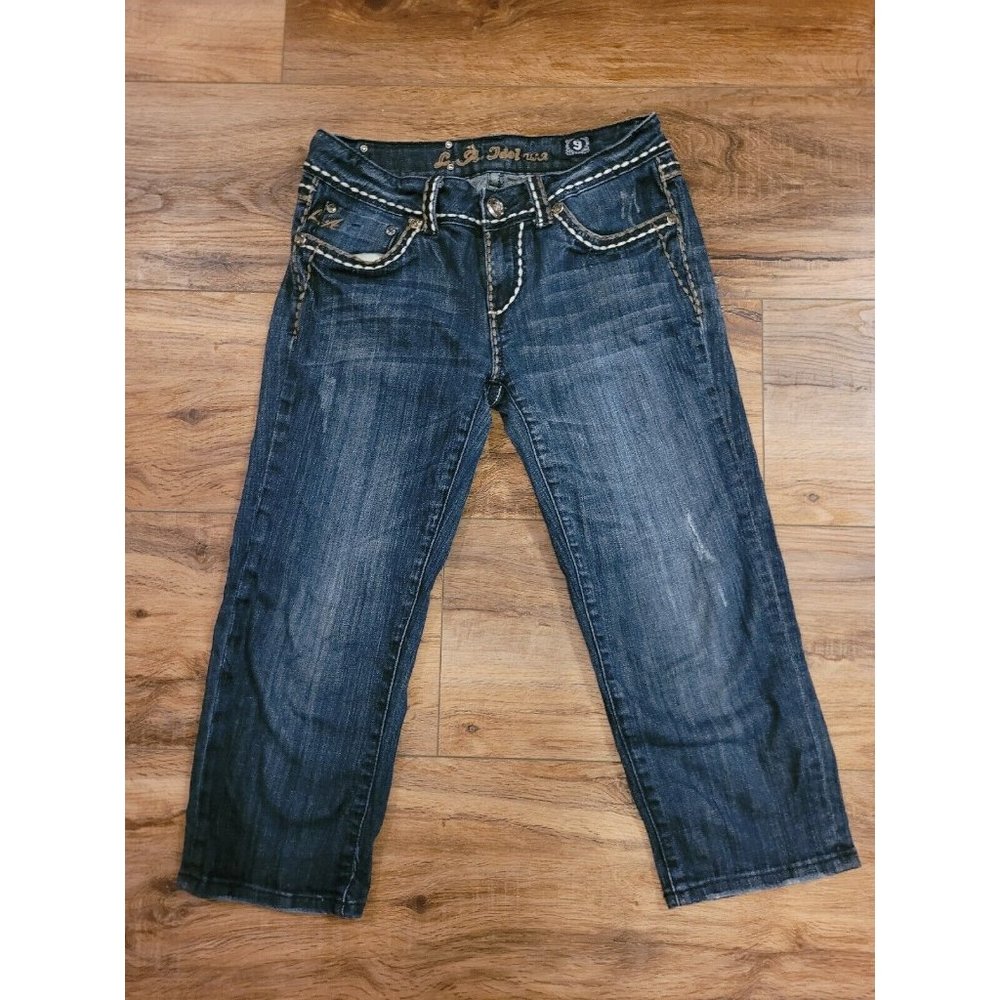 LA IDOL Size 9 31 × 18 Capri Jeans